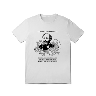 Nome do produto Camiseta James Clerk Maxwell - As Leis do Eletromagnetismo