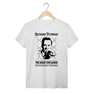 Nome do produto Camiseta Richard Feynman - A Dança das Partículas