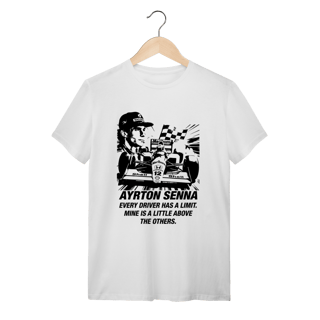 Camiseta Ayrton Senna: O Limite é Uma Ilusão – Edição Especial