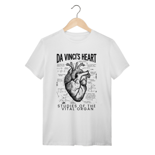 Nome do produto Camiseta Coração Anatômico Da Vinci: A Mecânica da Vida