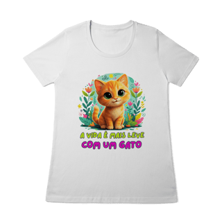 Nome do produto Camiseta Baby Long Quality Gato Pipu - Vida Mais Leve