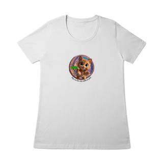 Nome do produto Camiseta Baby Long Quality Gato Pipu - Alegria Todo Dia