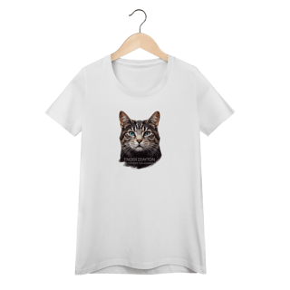 Nome do produto Camiseta Baby Long Quality - Gnosis: Conhece-te a Ti Mesmo (Gato Grego)