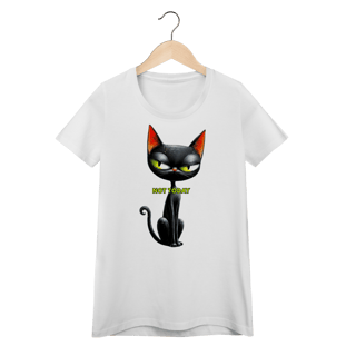 Nome do produto Camiseta Baby Long Quality - Not Today Gato Sarcástico (Algodão 30.1)