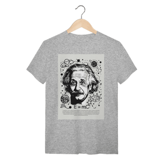 Nome do produto Camiseta Teoria da Relatividade - Albert Einstein | Premium Silk & Luck