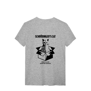 Nome do produto Camiseta Schrödinger's Cat - Paradoxo da Física Quântica | Edição Limitada