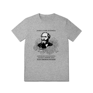 Nome do produto Camiseta James Clerk Maxwell - As Leis do Eletromagnetismo