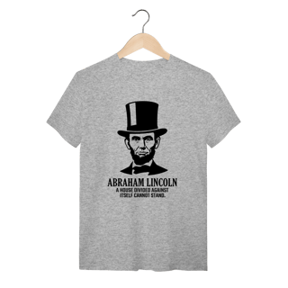Nome do produto Camiseta Abraham Lincoln - A House Divided | Premium Humanidades