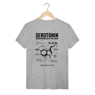 Nome do produto Camiseta Molécula de Serotonina: A Fórmula da Felicidade