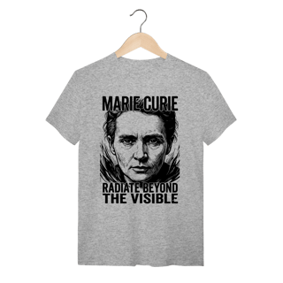 Nome do produto Camiseta Marie Curie Física Radioatividade Unissex