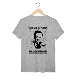 Nome do produto Camiseta Richard Feynman - A Dança das Partículas