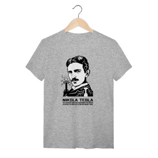 Nome do produto Camiseta Nikola Tesla - O Mestre da Eletricidade
