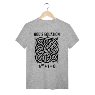 Nome do produto Camiseta Euler's Identity: GOD'S EQUATION (Matemáticos e Físicos)