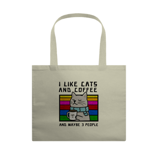 Nome do produto Ecobag Grande - Cats and Coffee