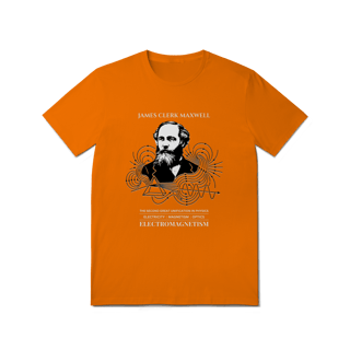 Nome do produto Camiseta James Clerk Maxwell - As Leis do Eletromagnetismo