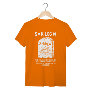 Nome do produto Camiseta Boltzmann Entropy: The Equation of Chaos (Física & Termodinâmica)