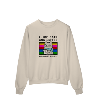 Nome do produto Moletom Cat and Coffee