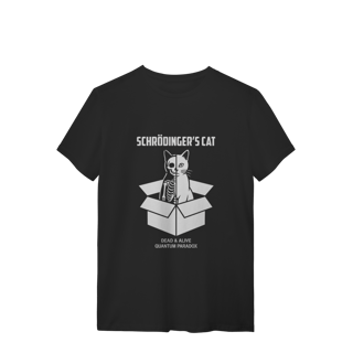 Nome do produto Camiseta Schrödinger's Cat - Paradoxo da Física Quântica | Edição Limitada