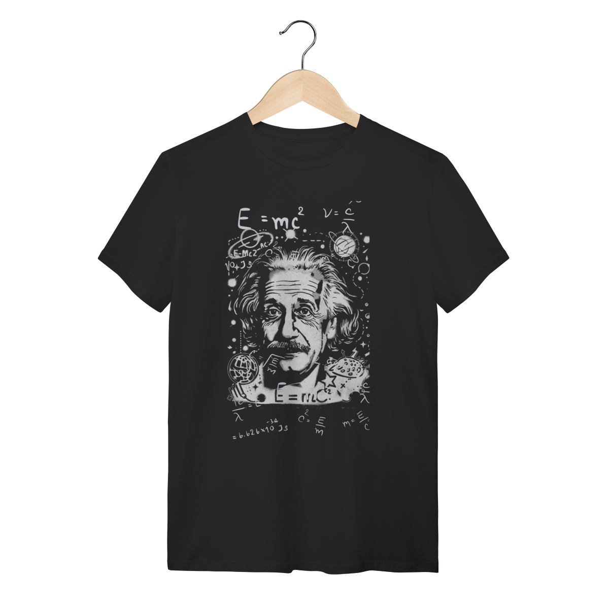 Nome do produto: Camiseta Teoria da Relatividade - Albert Einstein | Premium Silk & Luck