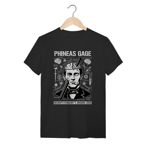 Camiseta Phineas Gage - O Legado da Neurociência