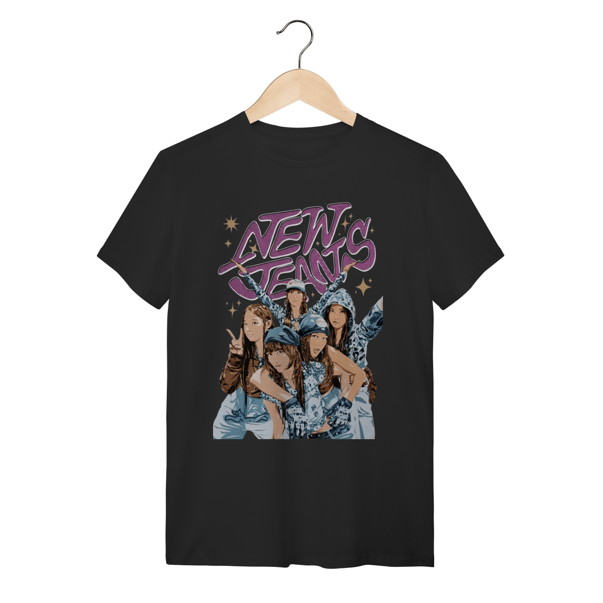 Nome do produto: Camiseta NewJeans NJZ Concept - 100% Algodão Unissex Premium