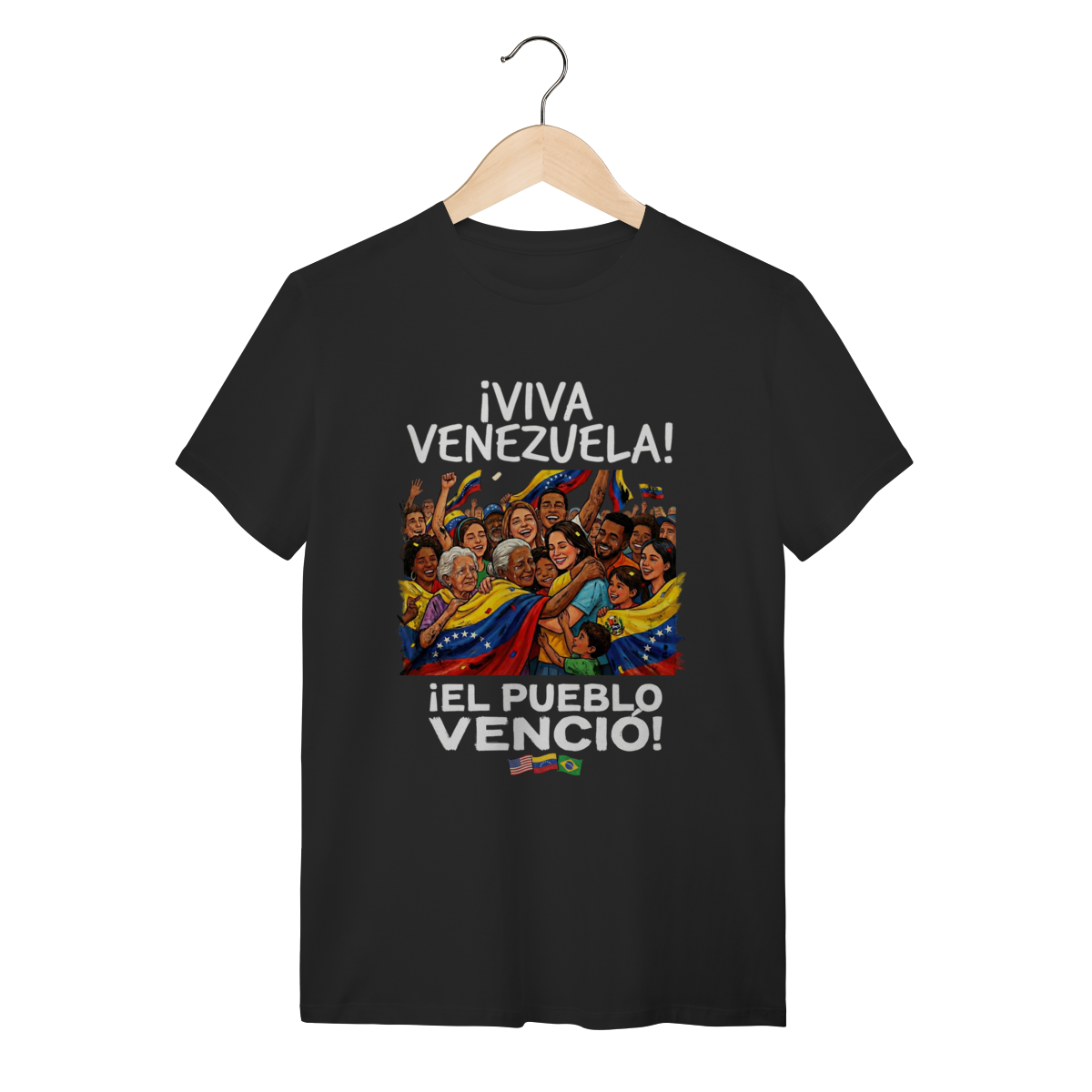 Nome do produto: Camiseta Viva Venezuela: O Povo Venceu – Edição Especial e Histórica 2026