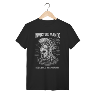 Camiseta Invictus Maneo Frase Resiliência