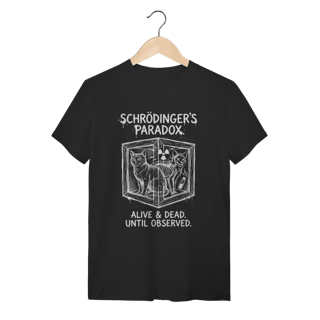 Camiseta Gato de Schrödinger: O Paradoxo Quântico