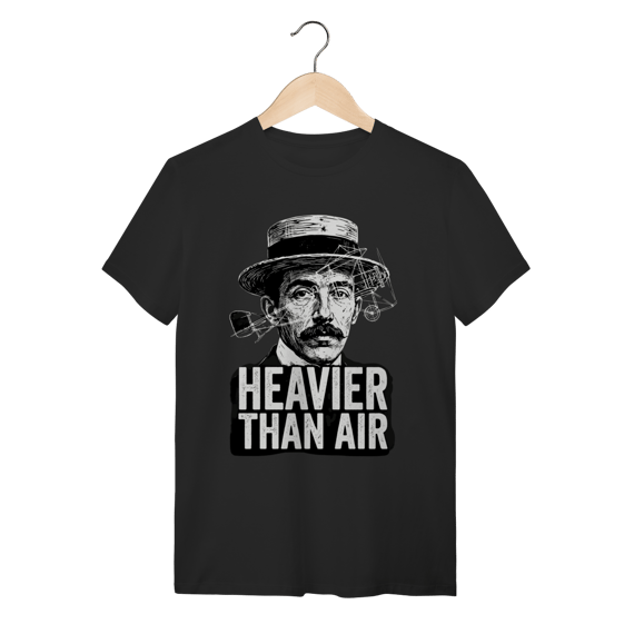 Camiseta Santos Dumont – Coleção Heavier Than Air (3 Estampas Exclusivas)