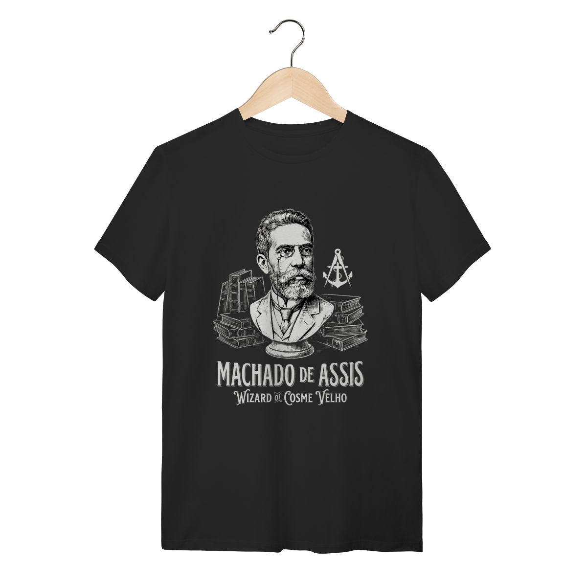 Nome do produto: Camiseta Machado de Assis – Literatura Brasileira