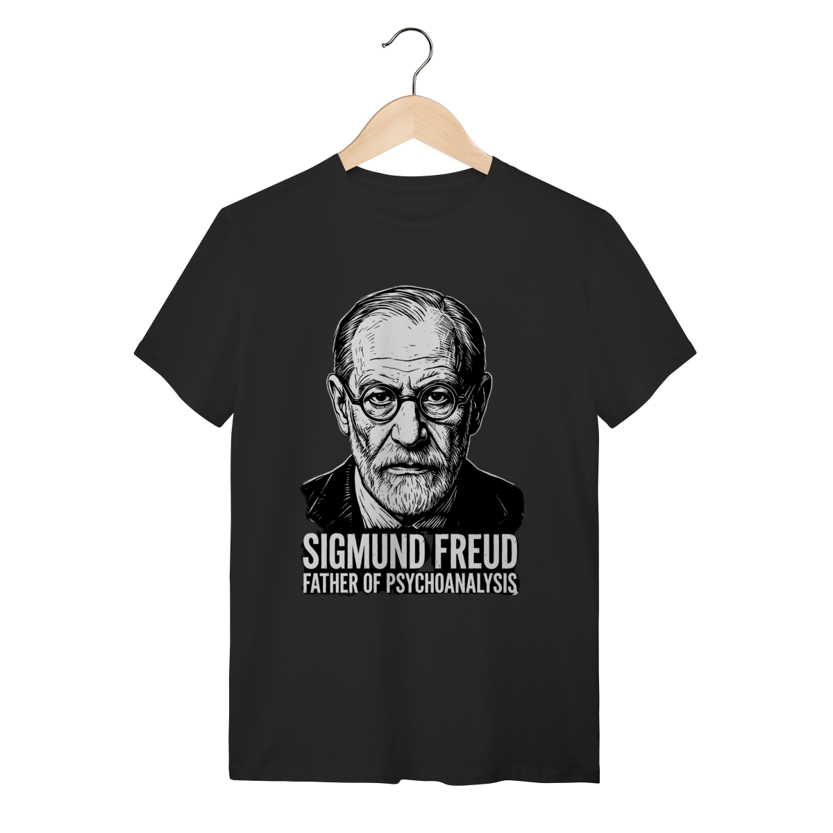 Nome do produto: Camiseta Sigmund Freud – Psicologia e Ciência