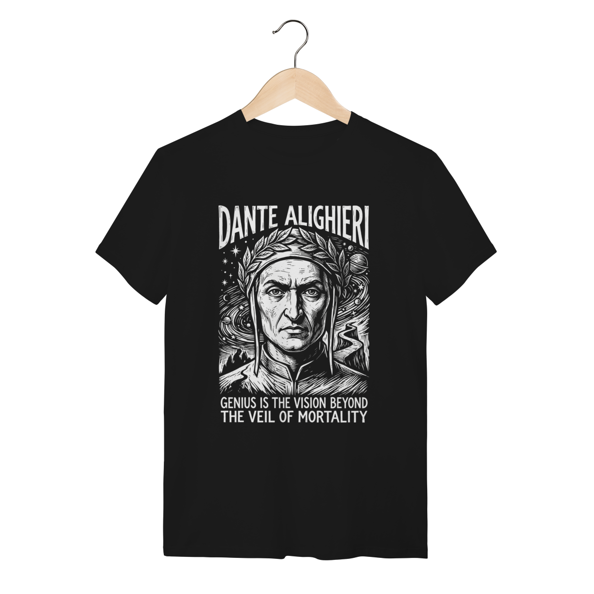 Nome do produto: Camiseta Dante Alighieri Literatura Divina Comédia Unissex
