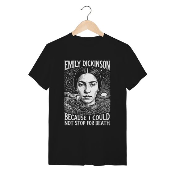Camiseta Emily Dickinson Poesia Algodão Premium
