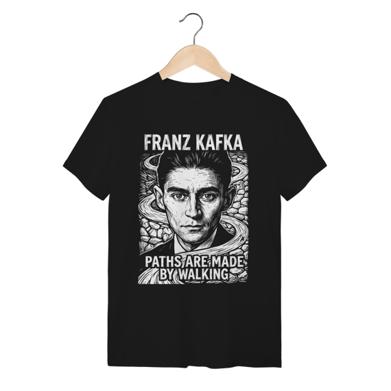 Camiseta Franz Kafka Existencialismo Algodão Premium