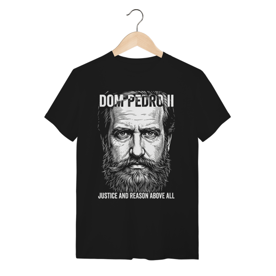Camiseta Dom Pedro II Império História Algodão Premium