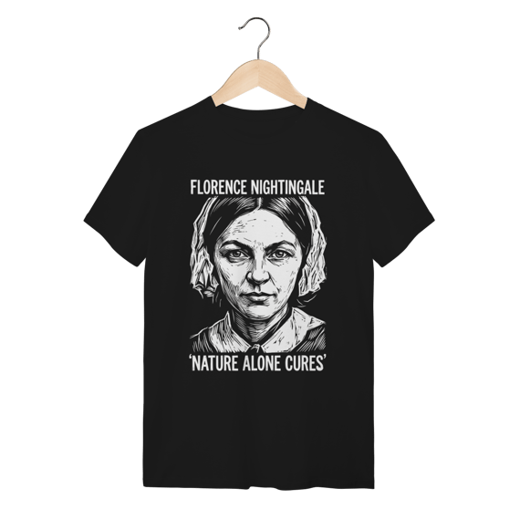 Camiseta Florence Nightingale Enfermagem Algodão Premium