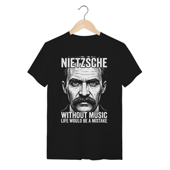 Camiseta Friedrich Nietzsche Filosofia Algodão Premium