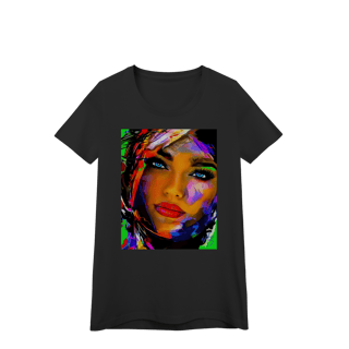 Nome do produto Camiseta Baby Long Quality - Arte Pop Abstrata Olhos Azuis