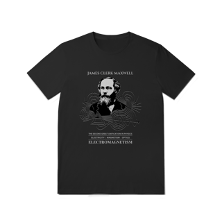 Nome do produto Camiseta James Clerk Maxwell - As Leis do Eletromagnetismo