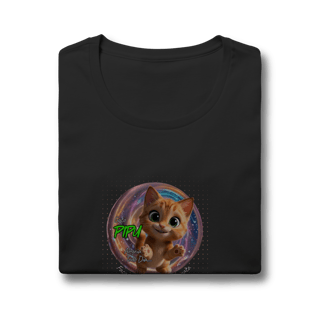 Nome do produto Camiseta Baby Long Quality Gato Pipu - Alegria Todo Dia