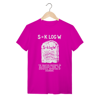Nome do produto Camiseta Boltzmann Entropy: S = k log W (Física e Termodinâmica)