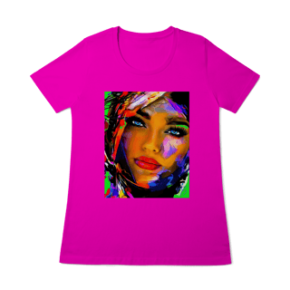 Nome do produto Camiseta Baby Long Quality - Arte Pop Abstrata Olhos Azuis