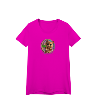 Nome do produto Camiseta Baby Long Quality Gato Pipu - Alegria Todo Dia