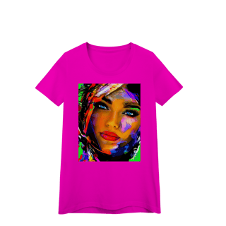 Nome do produto Camiseta Baby Long Quality - Arte Pop Abstrata Olhos Azuis