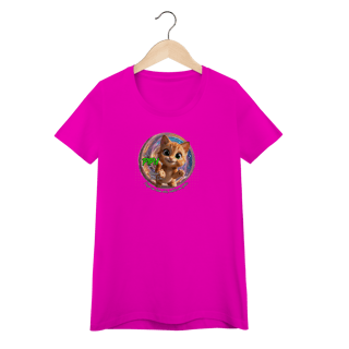 Nome do produto Camiseta Baby Long Quality Gato Pipu - Alegria Todo Dia