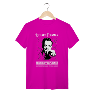 Nome do produto Camiseta Richard Feynman - A Dança das Partículas