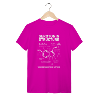 Nome do produto Camiseta Molécula de Serotonina: A Fórmula da Felicidade