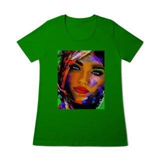 Nome do produto Camiseta Baby Long Quality - Arte Pop Abstrata Olhos Azuis