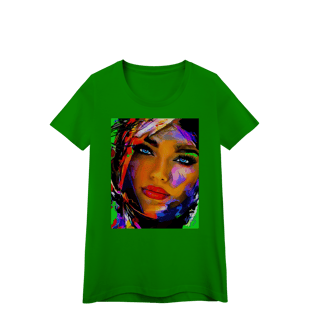 Nome do produto Camiseta Baby Long Quality - Arte Pop Abstrata Olhos Azuis