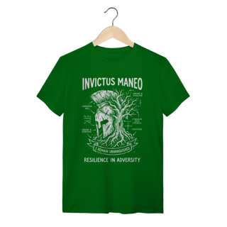 Nome do produto Camiseta Invictus Maneo Frase Resiliência